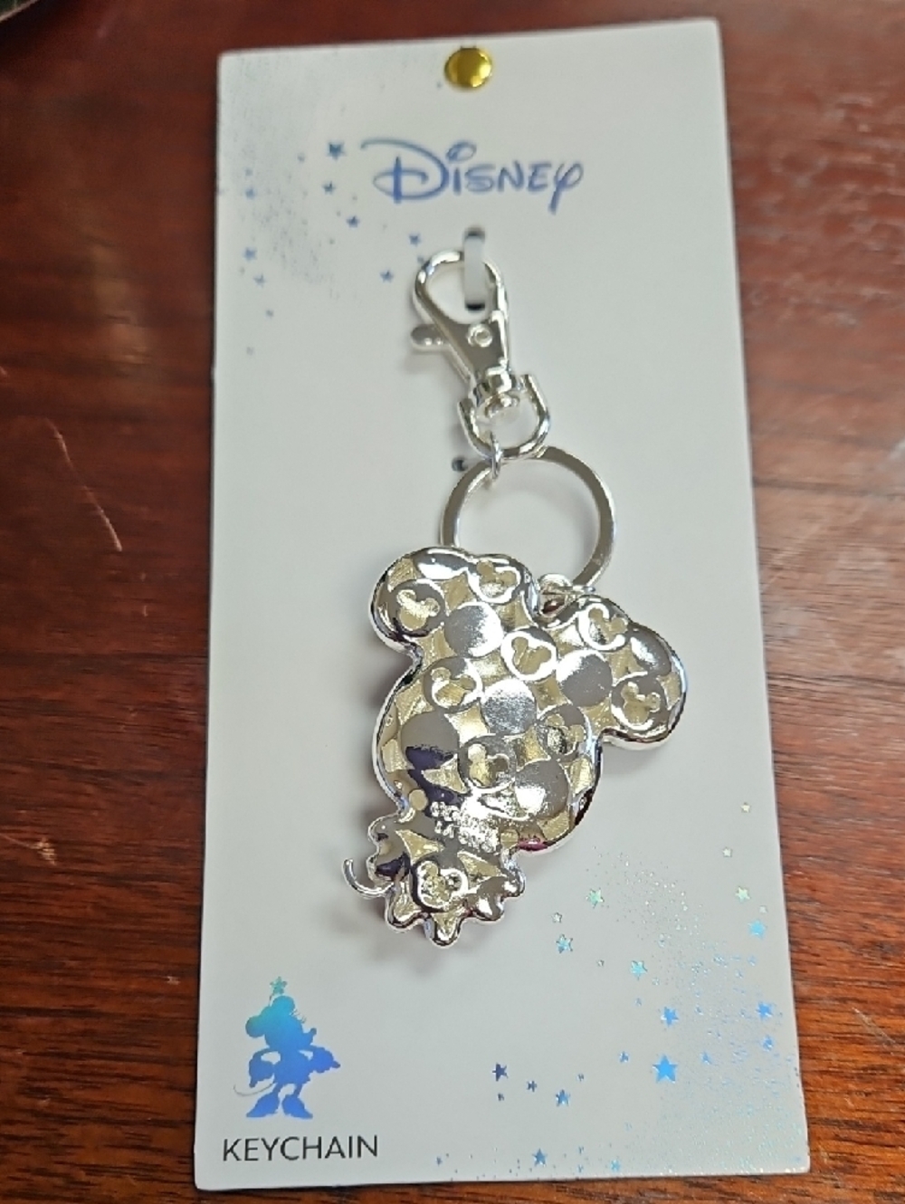 Disney Minnie Mouse Pink-Red Bow Keychain - Picture 4 of 5